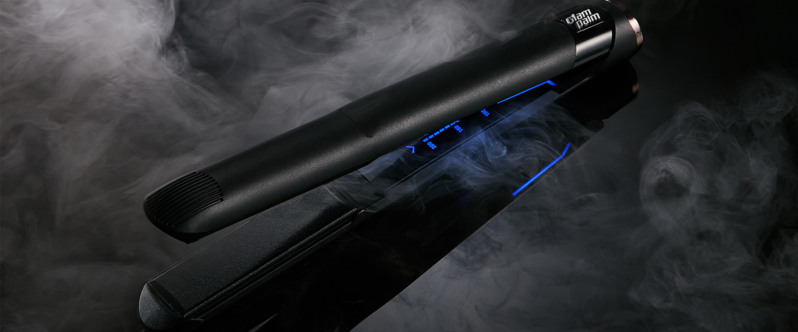 Palm top hair straightener